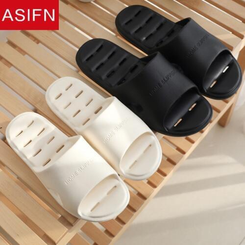 ASIFN Bathroom Slippers men Flip Flops Women Non-slip Summer EVA Male Slides Summer Home Couple Mules Shoes Sepatu Pria