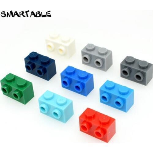 Smartable Brick Special 1x2 with Studs on 1 Side Building Blocks Parts Toys For Kids Compatible 11211 50pcs/lot