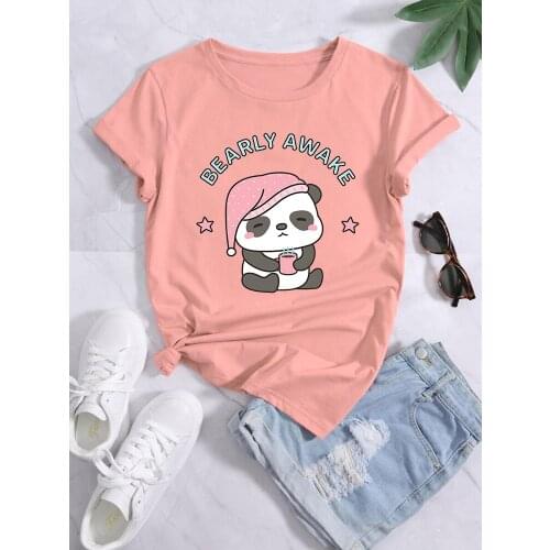 Three Mini Kawaii Cat Animal Stay Home Meow Print Women Tshirt Spring Summer Clothes Fashion t-Shirt Round Neck Female t-Shirt