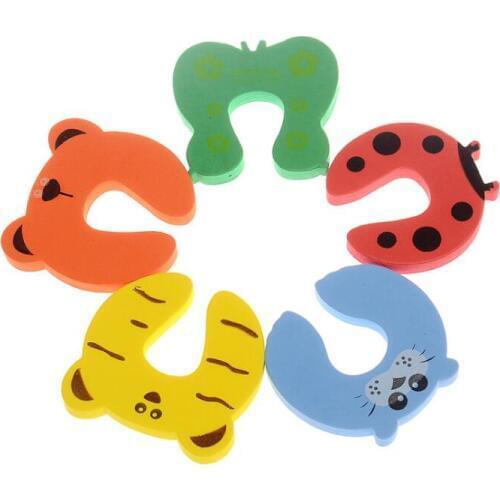 10 Piece/Lot Cofre Infantil Door Stop Seguridad Puerta Stylish Baby Finger Pinch Guards Keep Safety Children Holder