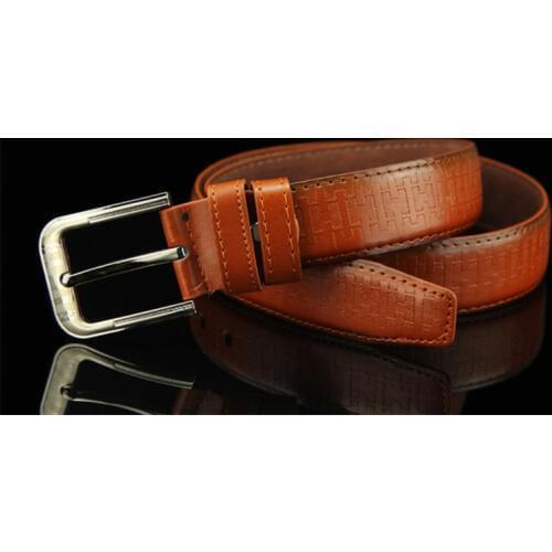 2019 New Belts for Male Quality PU Leather Strap Fashion Printed Leather Belt Men Vintage Pin Buckle Belts Designer Mens Belt
