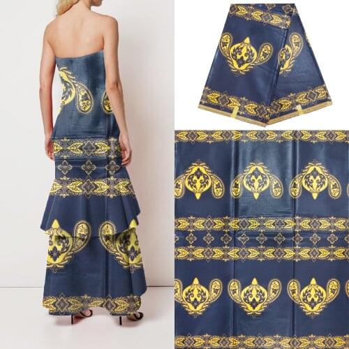 2020 High Quality African Wax Print Fabric 100% Cotton Ankara Sewing Material For Dress Ankara Wax print Fabric 6yards