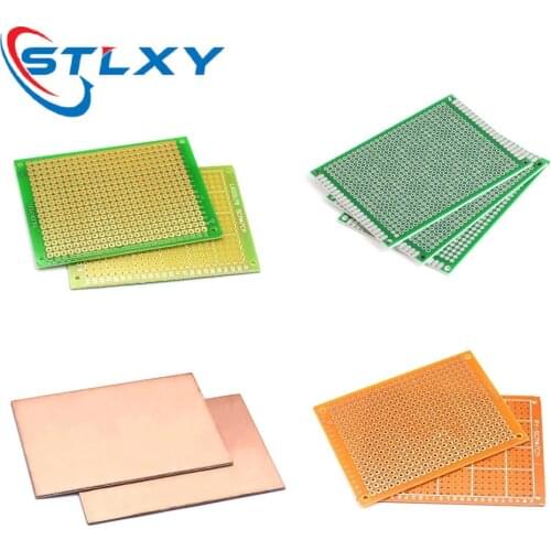 5PCS 4x6 5x7 6x8 7x9 Double Side Prototype PCB Universal Printed Circuit Board Protoboard For Arduino One side Welded plate