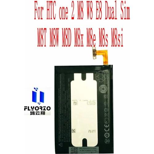 100% Brand new High Quality 2600mAh BOP6B100 Battery For HTC one 2 M8 W8 E8 Dual Sim M8T M8W M8D M8x M8e M8s M8si Mobile Phone