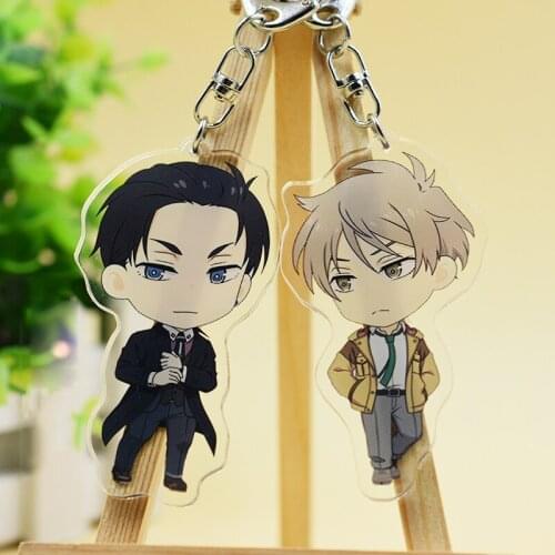 Anime Balance:UNLIMITED Kanbe Daisuke Kato Haru Kiyomizu Yukihiro Cosplay Figure Keychain Cute Bag Pendant Keyring Xmas Toy Gift