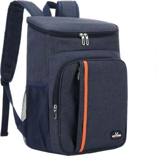 Men Woman Shoulder Large Capacity Backpack Thermal Insulated Cooler Oxford Big Cooler Bag Outdoor Leak Proof Picnic Bag