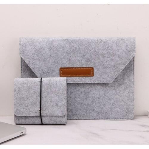 Felt Bag Laptop Bag For MacBook Air Pro 11 12 13 15 Inch Notebook For XiaoMi Air 13.3 case 12 13 15 15.4 Inch Laptop Sleeve Bag
