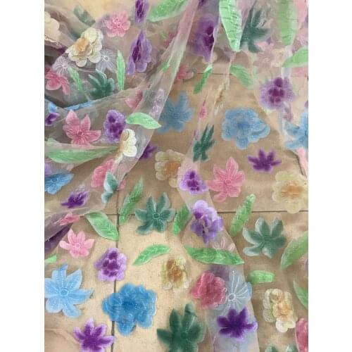 French Tulle Lace Fabric ZH-2888815 High Quality African Lace Fabric Latest Lace Material For Evening Party