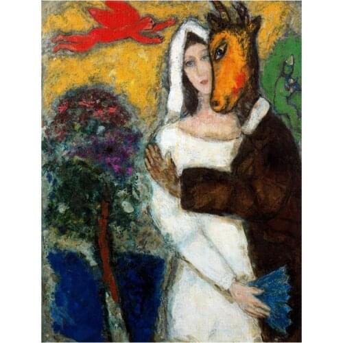 France Artist Marc Chagall Works Full Diamond Painting Cross Stitch Diamond Mosaic Embroidery Handmade Home Decoration WG2599