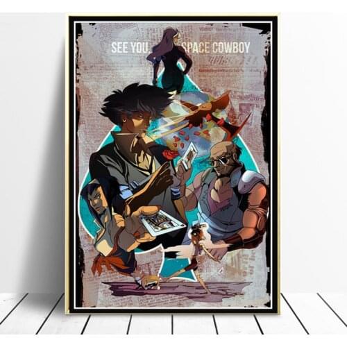 Canvas Painting HD Cowboy Bebop Anime Poster and Print Wall Art Modern Modular Picture Artwork for Living Room No Frame