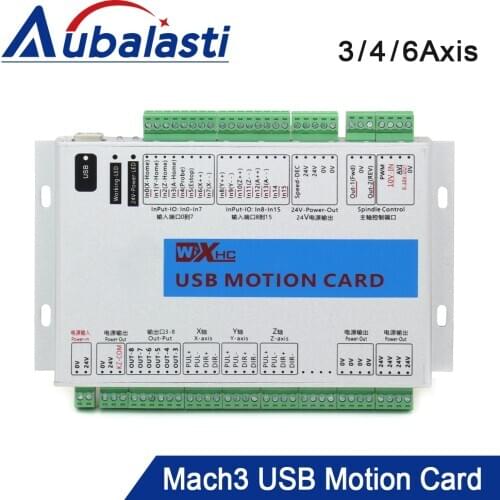 XHC Mach3 USB Breakout Board 3 4 6 Axis USB Motion Control Card 2000KHz Support Windows7 10 for CNC Enrgaver Lathe Machine