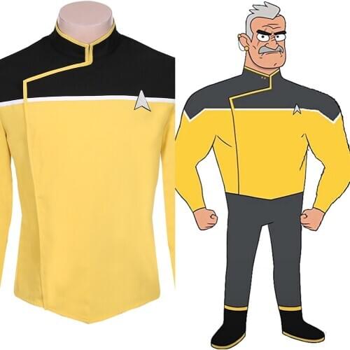 Star cosplay Trek: Lower Decks Season 1 Cosplay Costume Men Outfit Uniform Coat