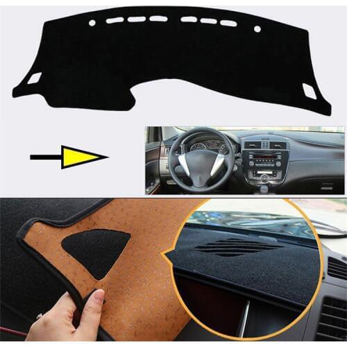 Interior Dashboard Carpet Photophobism Protective Pad Mat For Nissan Tiida 2011-2015