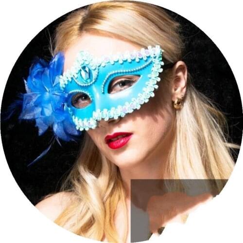 Handmade Party Mask Decoration Spoof Half Face Mask Queens Dance Masquerade Nightclub Childrens Cosplay Adult Party Cool Face