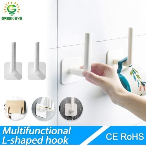 Multifunctional Hooks Sticky Hook Self Adhesive Storage Hanging Household Practical Wall Door Storage Holder Strong Hanger Rack