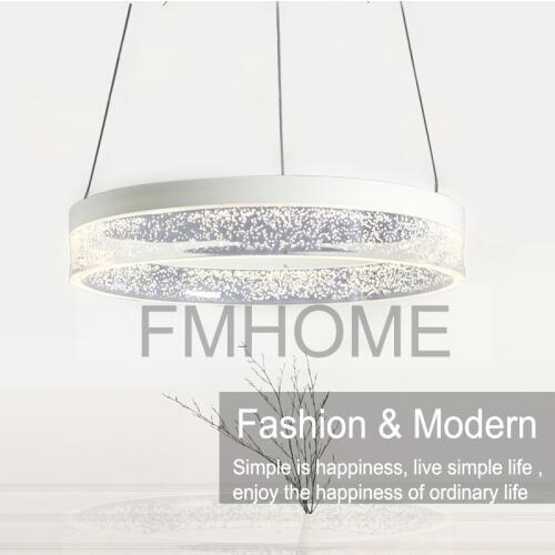 Fashion modern simple bubble acrylic ring lighting parlor study bedroom lighting warm white white