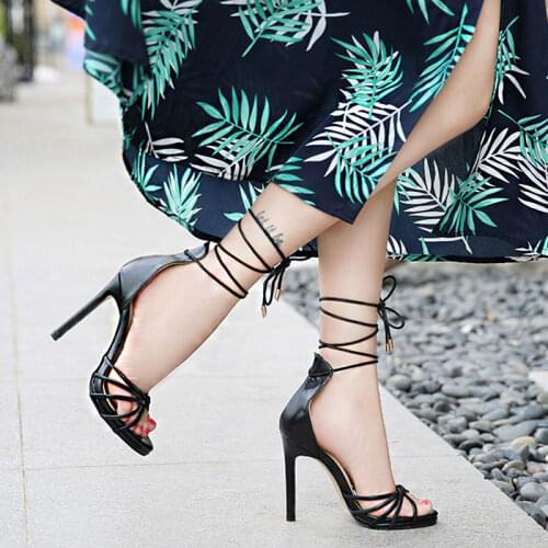 2021 Summer New Fashion High Sandals For Women With Stiletto Sexy Strappy Heels Shoes