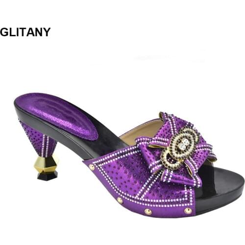 New Arrival Ladies Dress Shoes Luxery Shoes Women Italian Women Wedding Shoes Decorated with Rhinestone Ladies Shoes and Sandals