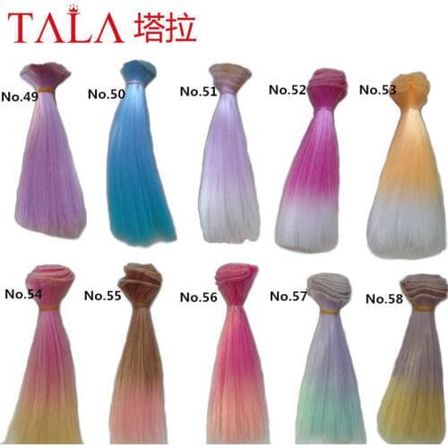 BJD Wig Doll DIY High-temperature Wire Handmade Wigs Hair 1pcs/lot 15*100cm