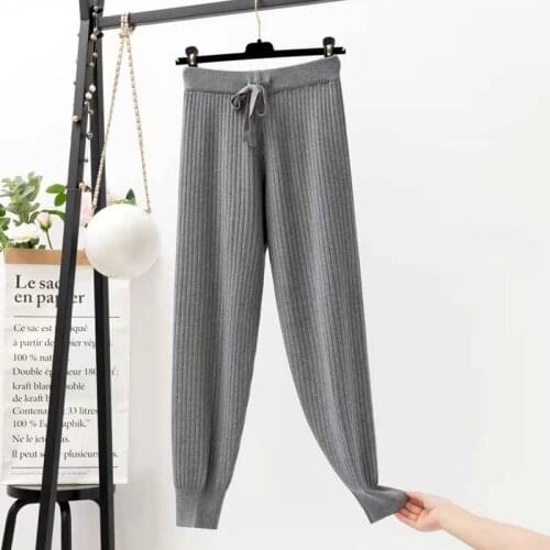 Женские трикотажные брюки PPLMHU China At AliExpress