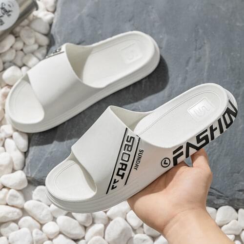 Home travel deodorant sandals mens summer fashion wear personality Korean student indoor thick bottom antiskid shower sandals
