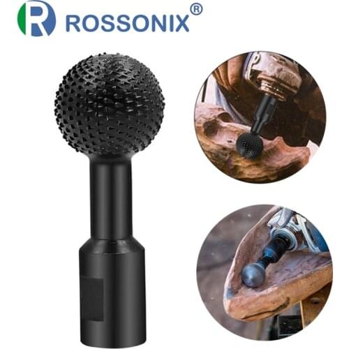 Ball Gouge Spherical Spindles Shaped Woodworking Power Carving Attachment for 100mm 115mm 125mm Angle Grinder Abrasive Tools