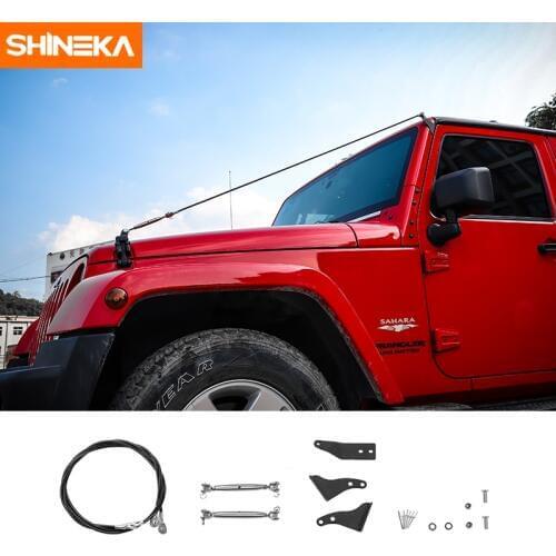 SHINEKA Limb Riser Kit Obstacle Eliminate Rope Protector Deflect Low Hanging Branches Brush For Jeep Wrangler JK 2007-2017