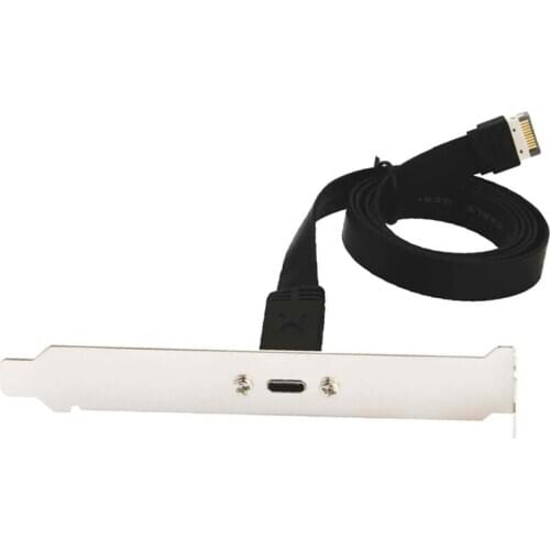 USB-C Panel Cable Mount Motherboard Header Extension Adapter,Front Panel Extension Cable for Internal 3.1 10G Gen2 20Pin