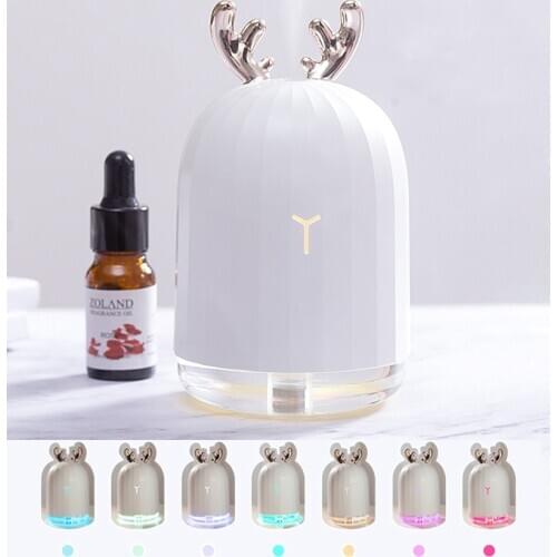 220LM Household Air Humidifier Ultrasonic Air Humidifier usb Nebulizer Mini Essential Oil Diffuser LED Light Office Car