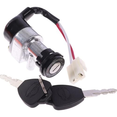 High Performance Universal Battery Chager Mini Lock with 2 keys For Motorcycle Electric Bike Scooter E-bike Electric Lock