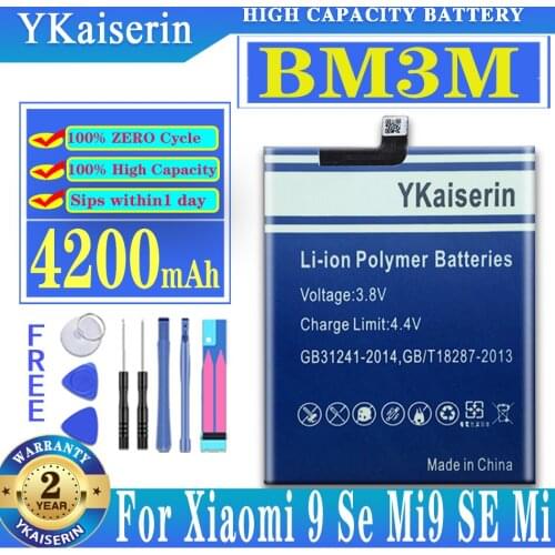 YKaiserin Xiaomi Mi 9 Phone Batteries China