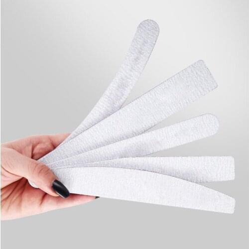 10Pcs/Pack Thickened style Double-Side Nail-File 100/180 Nail Sanding Blocks Grinding Nail Art Polishing Washable Nail Care Tool