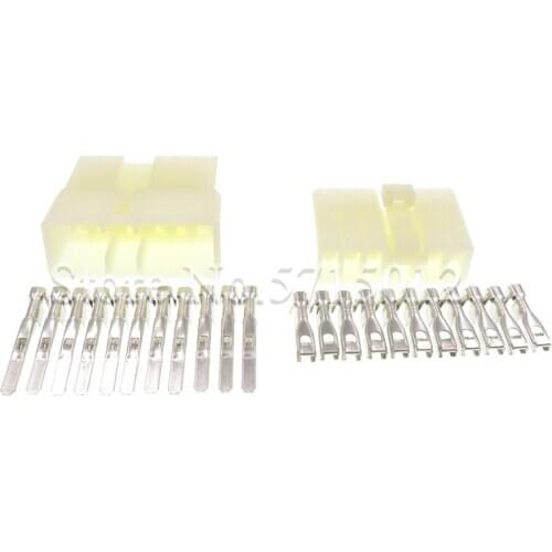 11 Hole Female Male Auto Adapter Plug Electrical Socket Automotive Connector With Terminal