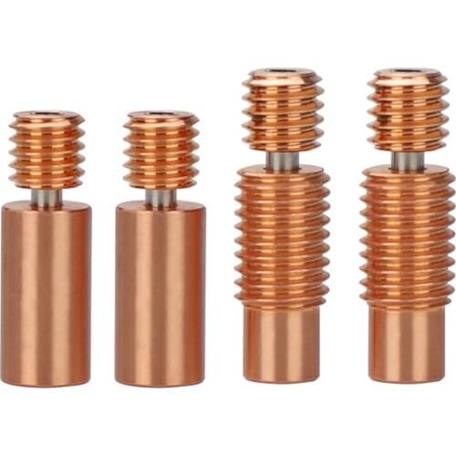 2pcs Copper-Plated Titanium Bi-Metal Heatbreak M7 for E3D V6 Prusa I3 MK3 Hotend Heater Block Throat 3D Printer Parts