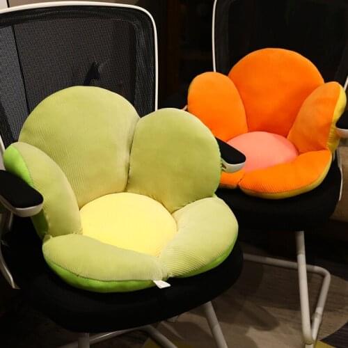 50/65cm Beautiful Semi-enclosed Flower Plush Pillow Cushion Kawaii Plant Flowers Sofa Chair Floor Mat Carpet Indoor Decor Gift