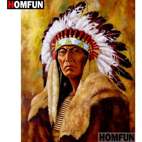 HOMFUN Full Square/Round Drill 5D DIY Diamond Painting "the man" Embroidery Cross Stitch 5D Home Decor A07157