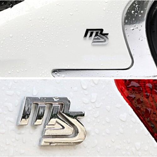 Car Styling High-end Auto Alloy Body Sticker Decal Emblem Badge for MS Logo for Mazda Atenza Axela mx3 mx5 speed protege