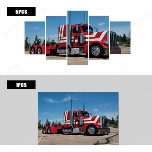 Big truck tractor transport vehicle artwork living room home art decor wall print Canvas poster