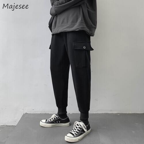 Men Pants Autumn Male Trousers Loose 3XL Cargo Mens Sweatpants Track Cozy Korean Trendy Ins Ulzzang All-match Cool Streetwear BF