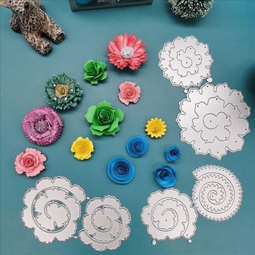 Flower combination metal cutting die scrapbook seal manual cutting die album card cover material DIY manual production
