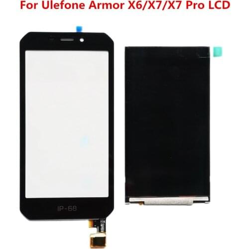 Original LCD Display Screen Replacement Parts + Disassemble Touch Screen Glass Panel For Ulefone Armor X6/X7/X7 Pro Phone
