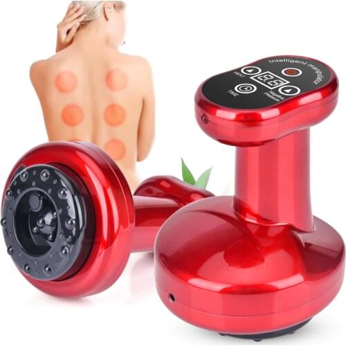 Electric Cupping Massage Guasha Suction Massager Scraping Apparatus Device 6 9 Level Fat Burning Body Slimming Negative Pressure