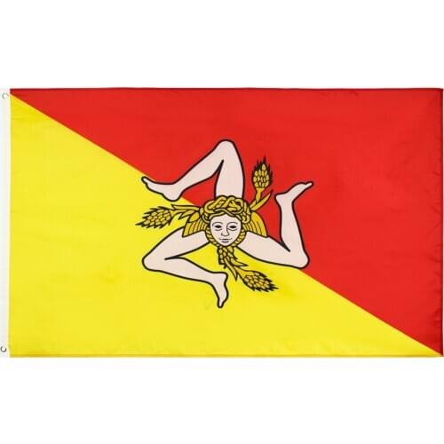 Jennifer Italy of the Sicily flag for decoration