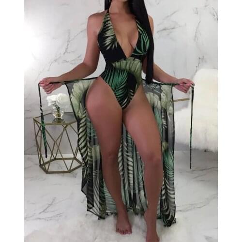 HUISONG Fashion One-piece Swimwear