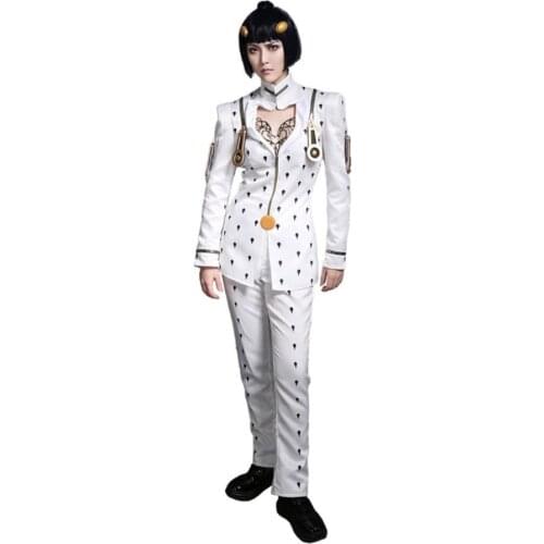 Anime JoJos Bizarre Adventure Bruno Bucciarati Cosplay Cosplay Golden Wind Cosplay Costume Man Suits Uniform Full Set