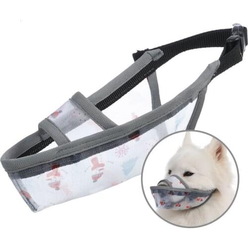 Fashionable Christmas Pet Dog Mouth Cover New Long Mouth Dog Breathable Mouth Cover Adjustable dog muzzle pet supplies