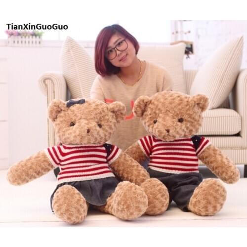Cartoon bears large 80cm loves teddy bear plush toy one pair ,soft throw pillow Valentines Day gift h0907