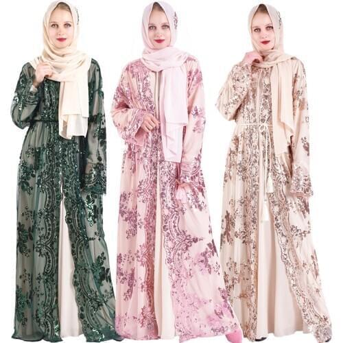 New Islamic Clothing Polyester Muslim Abaya Women Dress Ramadan Dresses Islam Robe Musulman Hijab Kaftan Caftan Pakistan Turkish