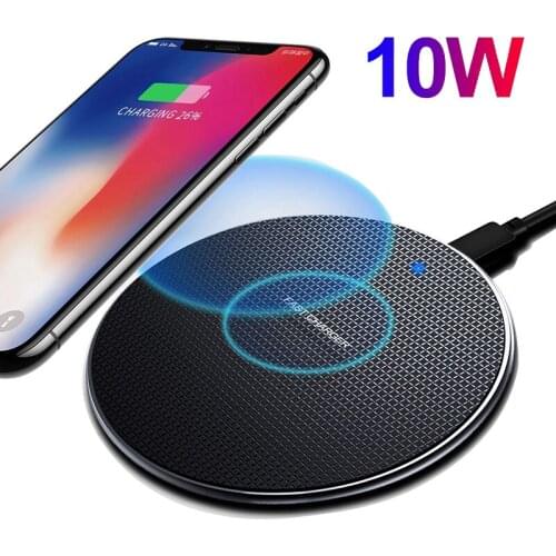 Upgrade QI 10W 7.5W 5W Mini Wireless Charger Portable Phone Charger Fast Wireless Charging Pad for LG HTC ZTE NOKIA SONY GOOGLE