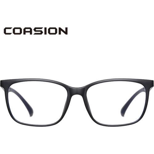 COASION Blue Light Blocking Glasses for Men Women TR90 Flexible Square Frame Bluelight Glasses Computer Gaming Glasses CA1643